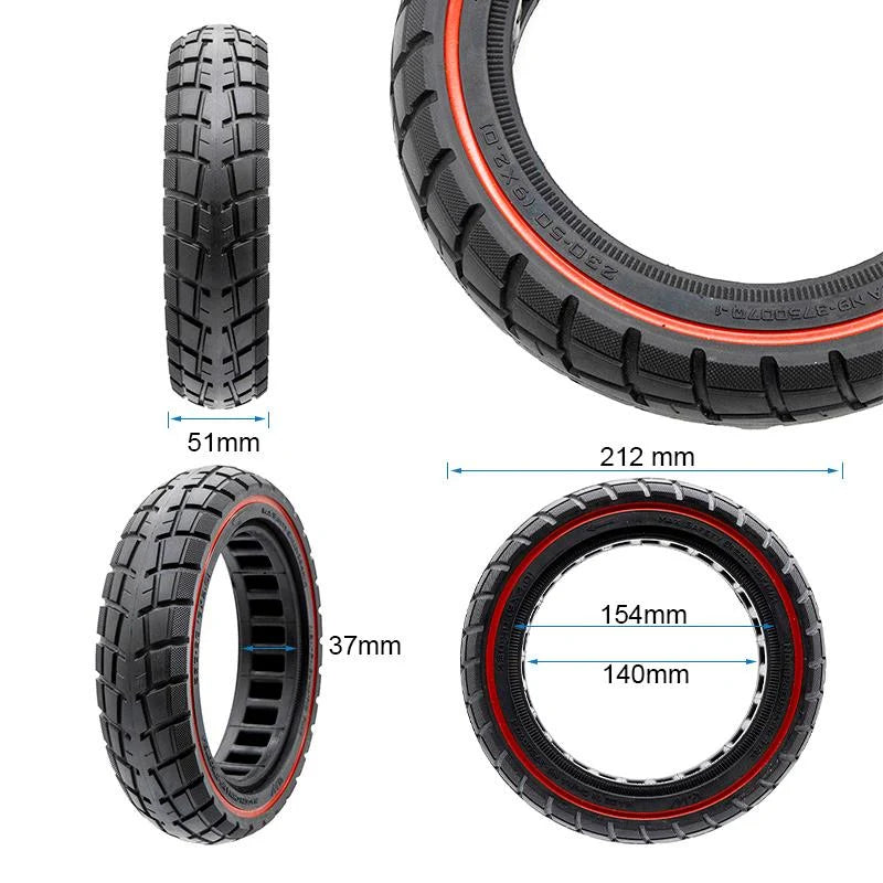 Ultraleichtes Vollgummireifen Offroad 230x50 / 9x2-6 1/B34 [Ewheel]