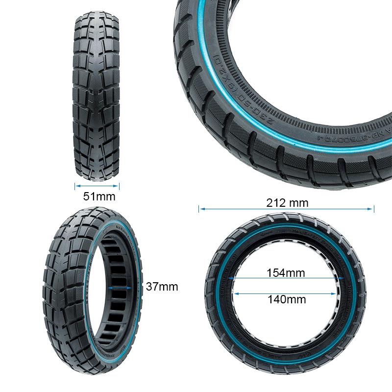 Ultraleichtes Vollgummireifen Offroad 230x50 / 9x2-6 1/B34 [Ewheel]