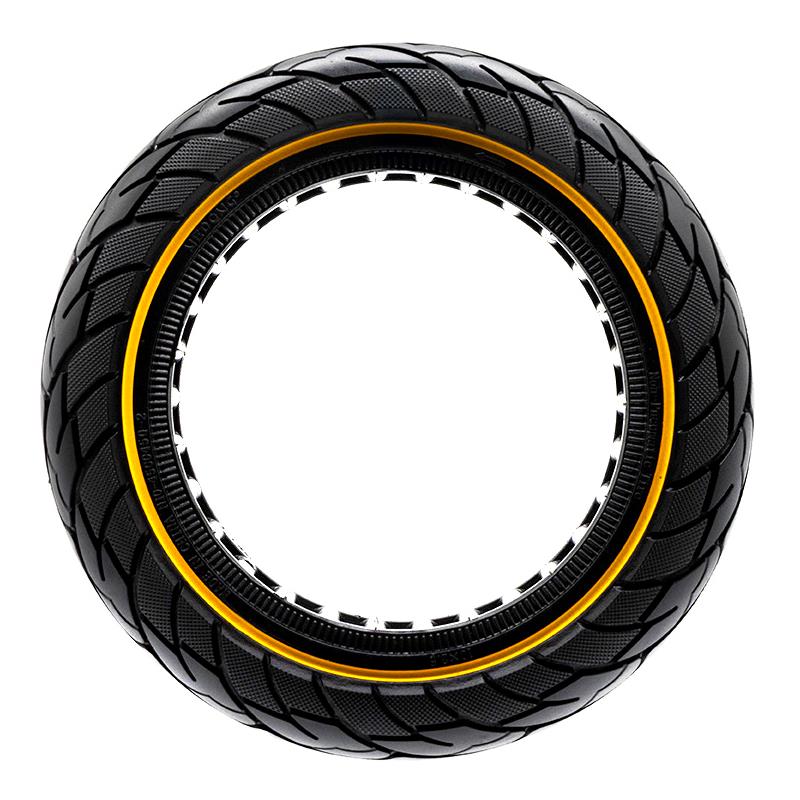 Ultraleichtes Vollrad 10x2,5-6,5/B44 gelbe Linie Nedong