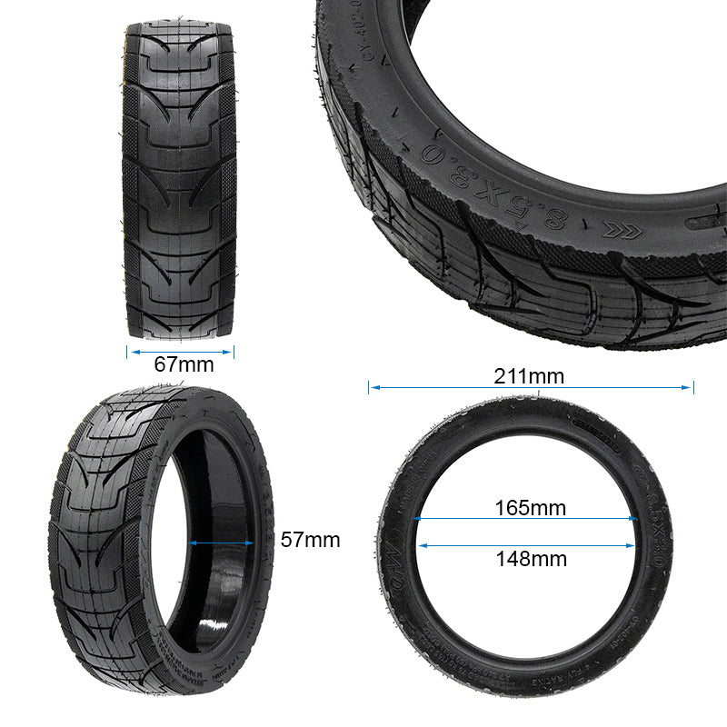 Reifen 8,5x3 tubeless cityroad EWHEEL PANTHERURBAN