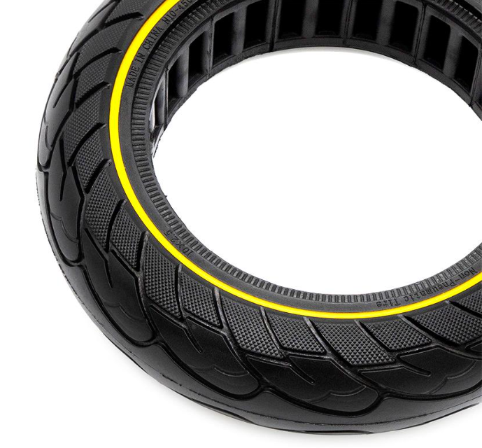 Ultraleichtes Vollrad 10x2,5-6,5/B44 gelbe Linie Nedong
